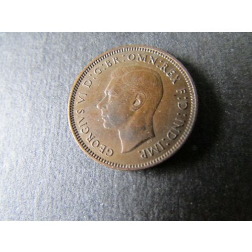 1938 GEORGE VI FARTHING FREE POST. H