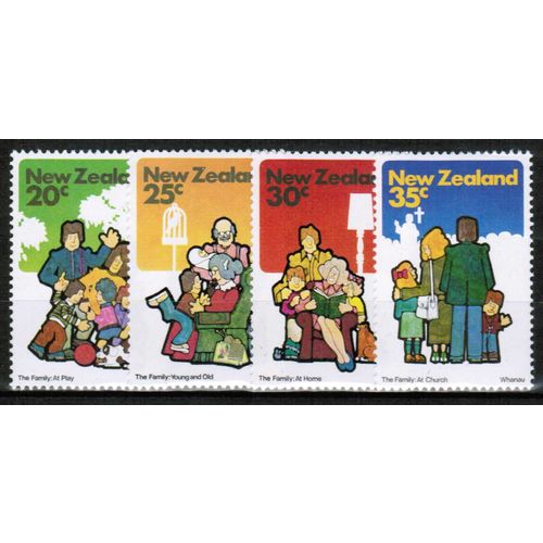 1981 New Zealand - Sc#726-9 - Family Life set of 4 - Mint NH