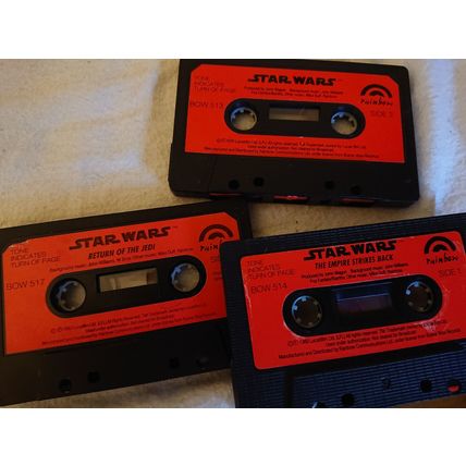 SALE! STAR WARS New Hope Empire Strikes Return Jedi 1984 read along+Tape DVD