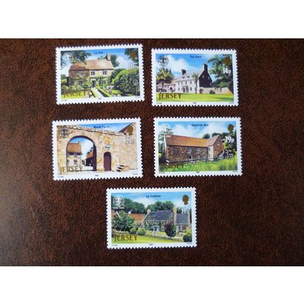 Jersey 1986 National Trust set mint stamps SG390-4 Morel Farm Rat Cottage Mill