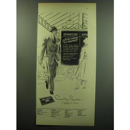 1949 Lebow Clothes Country Squire Suit Ad - From the ordinary to go Anywhere