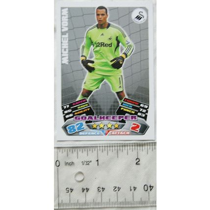 2011/12 Topps Match Attax Trading Card - Michel Vorm, Swansea City
