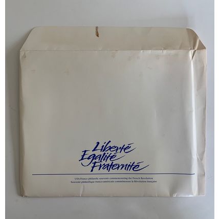 Liberte Egalite Fraternite Stamp Book PB Stamps Commemorating French Revolution