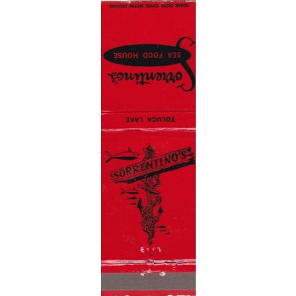 Sorrentino's Restaurant, Burbank, CA - Vintage Matchbook Cover
