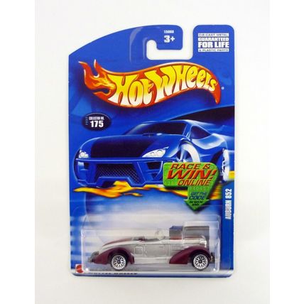 Hot Wheels Auburn 852 #175 Silver Die-Cast Car 2002