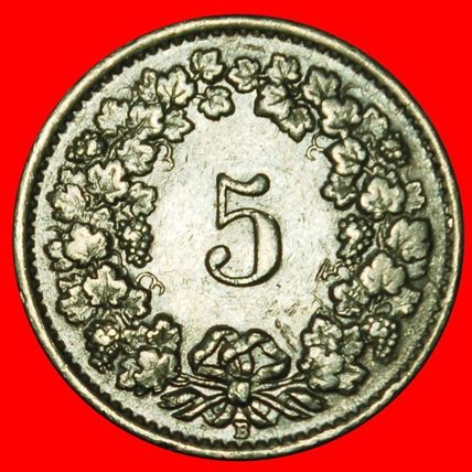 Ⰶ LIBERTY (1879-2025): SWITZERLAND★5 RAPPEN 1947B! DIES 1+A★LOW START★NO RESERVE