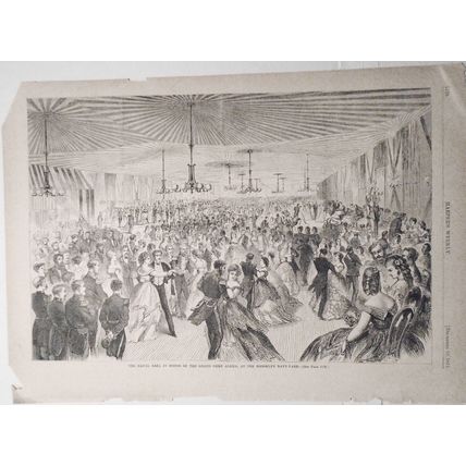 Naval Ball In Honor Of The Grand Duke Alexis, At The Brooklyn Navy-yard - 1871
