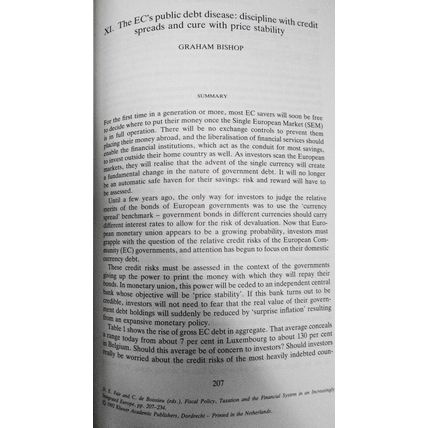 Fiscal policy, taxation, & financial system in an increasingly integrated Europe