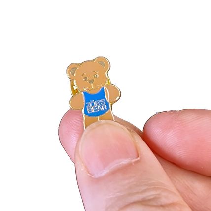 20es Bear Pin Badge Lapel Brooch Collatable 2.0 cm x 2.0 cm Enamel BA174
