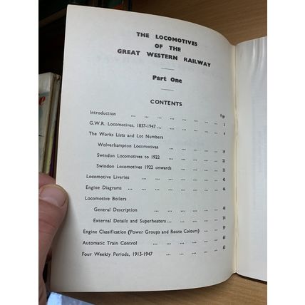 1968 "THE LOCOMOTIVES OF THE GWR - PART 1 - PRELIMINARY SURVEY" PB BOOK (P2)