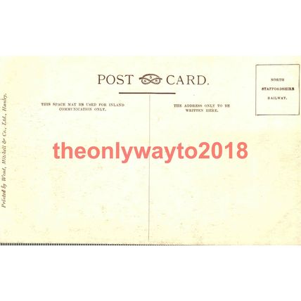 Moreton Old Hall, Mo Cop Station, N Staffs Railway, Postcard