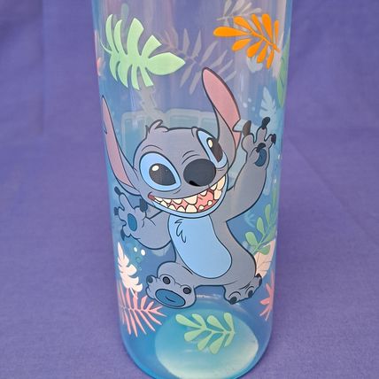 New Disney Lot 2 STITCH Kids CUPS Travel Water Bottle Drink FLip Lid
