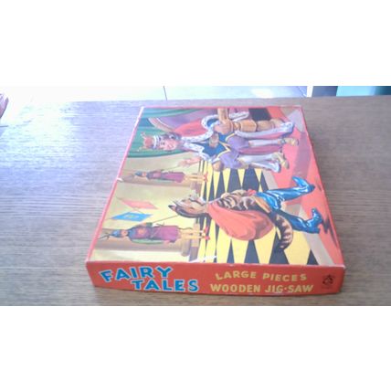 FAIRY TALES Wooden Jig-Saw Puzzle (30 Pieces) Philmar - VINTAGE