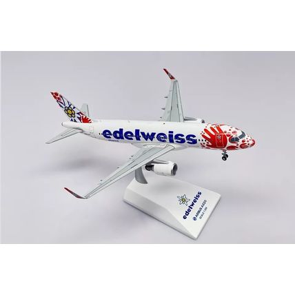 AIRBUS A320 EDELWEISS AIR REG: HB-JLT WITH STAND - JCWINGS XX20337 1/200