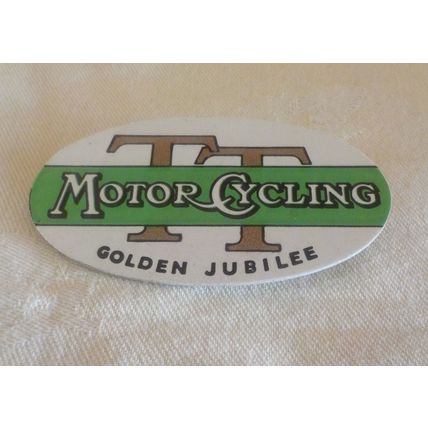 1957 Golden Jubilee TT Motor Cycling Badge