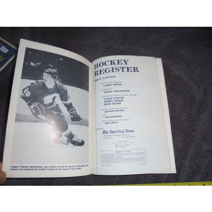 1986-87 Edition! Sporting News MLH Official HOCKEY Registry! $12.00 Shipped!