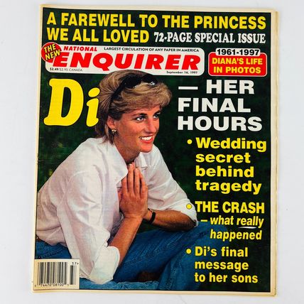 Princess Diana Magazine Collection Lot (People Star Enquirer)