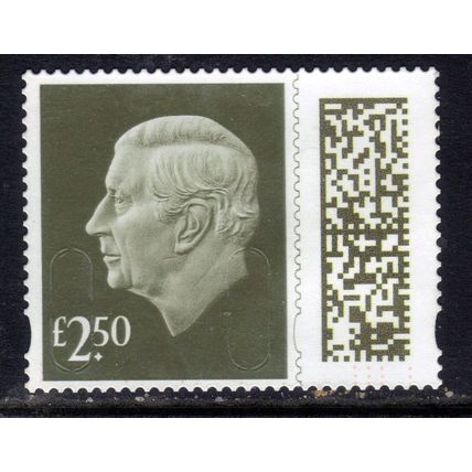 GB 2024 KC 3rd £2.50 Gooseberry Green Machin Used SG V5026 ( J1461 )