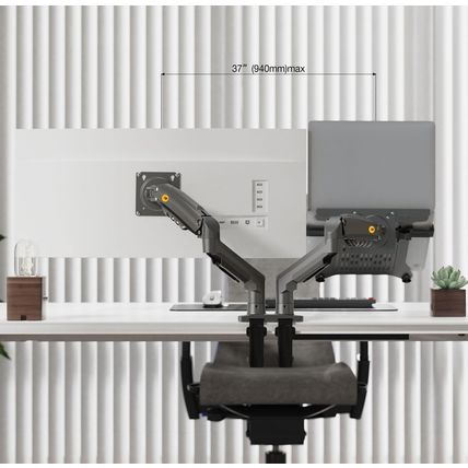 NB North Bayou Laptop Mount with Adjustable Tray for 10-17”Notebook, Full Motion