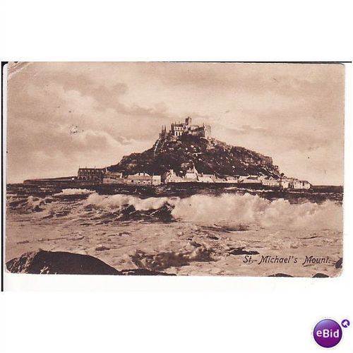 old postcard - St Michael`s Mount