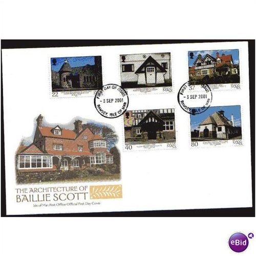 2001 ' THE ARCHITECTURE OF MACKAY HUGH BAILLIE SCOTT ' FDC ( EBID299 )