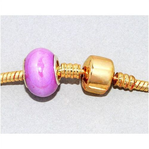 Euro Clasp Gold Plated Snake Chain Necklace European Bead Jewellery 879