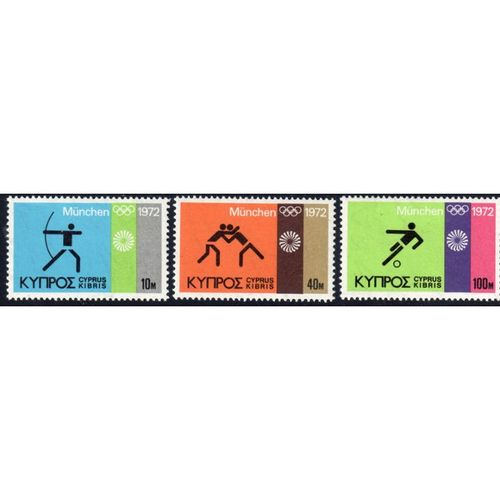 1972 CYPRUS Sg390 - Sg392 SET UN MOUNTED MINT MNH(G52)