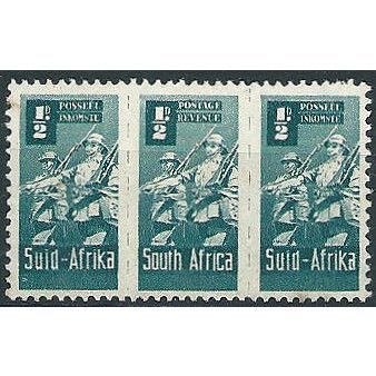 South Africa 1942 SG97 1/2d Blue-Green War Effort Mounted Mint UNIT ... .
