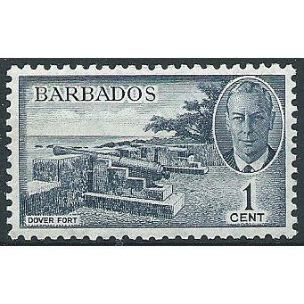 Barbados 1950 SG271 5c Indigo Fine Mounted Mint ... .