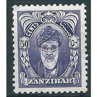 Zanzibar 1952 SG347 50c Violet Mounted Mint ....