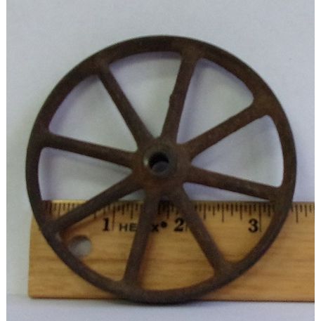 VINTAGE metal ' Spoked Wheel ' toy