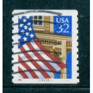 Used 2913 32c U.S. Flag Over Porch Fine CNS 33333 W0849