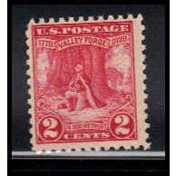 645 2c Valley Forge Barely Clears MNH O1087