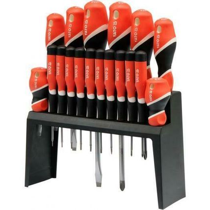 Yato professional precision screwdriver set 18 pcs, magnetic tips torx (YT-25982