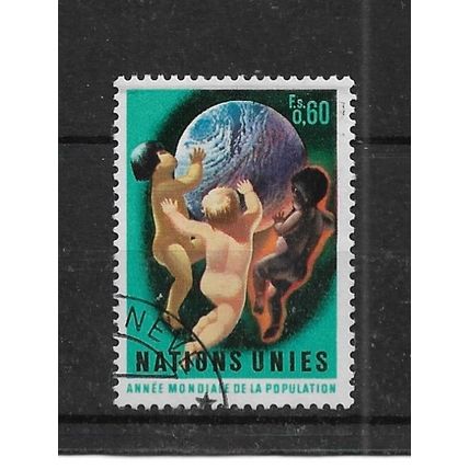 UnitedNations.G43 60c Young Children with Globe.Fine Used.Jan23