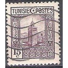 Tunisie 1931 Michel 176 O Cote (2005) 0.80 € Tunis Minaret de la mosquée Zitouna
