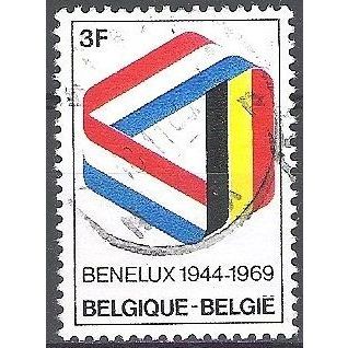 Belgique 1969 Michel 1557 O Cote (2008) 0.30 € 25 Ans Benelux Cachet rond