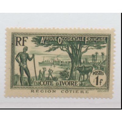 Ivory Coast Stamp Scott #136, Mint Never Hinged
