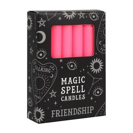 Candles - Set of 12 Pink 'Friendship' Spell Candles