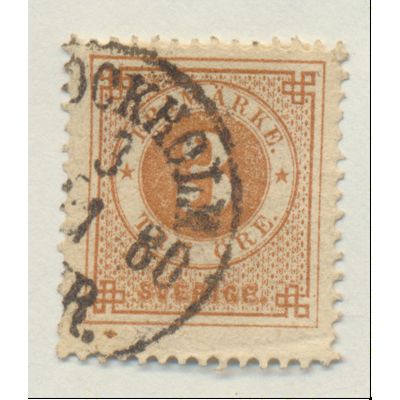 Sweden Stamp Scott #17, Used