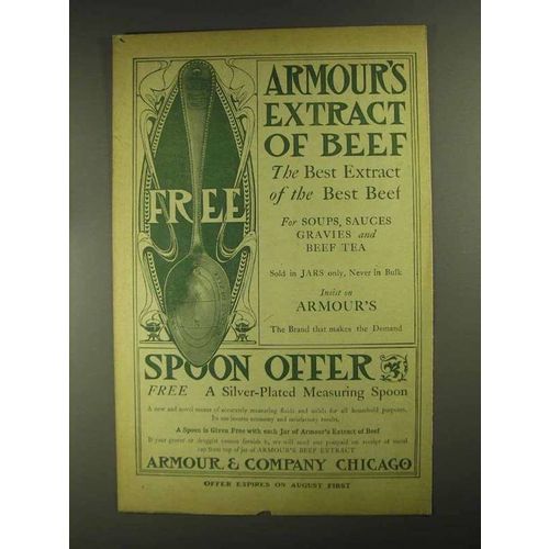 1903 Armour's Extract of Beef Ad - Spoon Offer