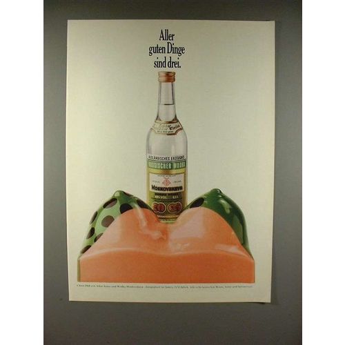 1979 Moskovskaya Wodka Vodka Ad, in German!
