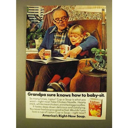 1979 Lipton Cup-a-Soup Ad - Grandpa Sure Knows