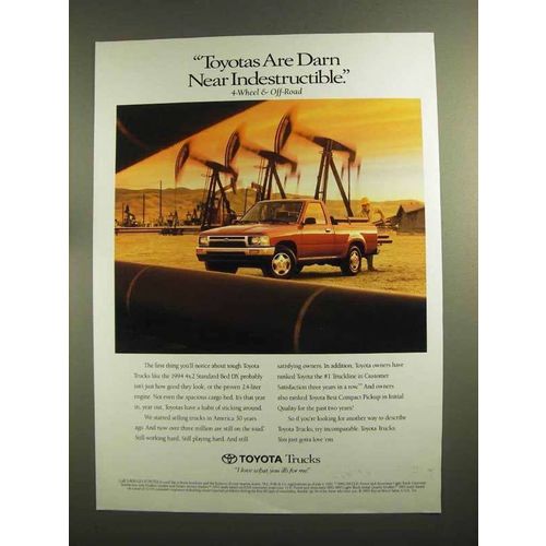1994 Toyota 4x2 Standard Bed DX Pickup Truck Ad