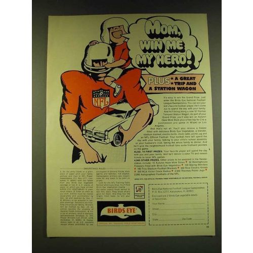1966 Birds Eye Vegetables Ad - Mom, win me my hero!