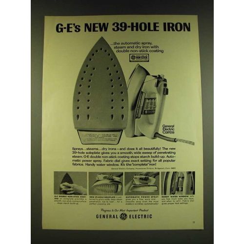 1966 General Electric Iron Ad - G-E's new 39 hole iron