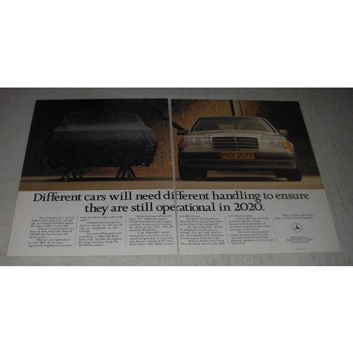 1990 Mercedes-Benz Cars Ad - Different cars will need different handling
