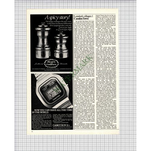 X133) Camden Town John Haral Greek Shop Rachel Waller Rocking Horse 1977 Article