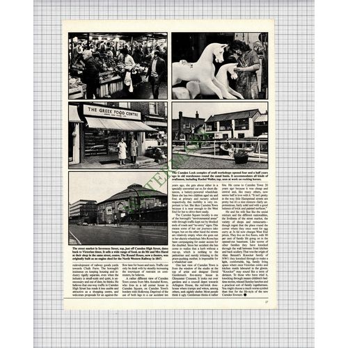 X133) Camden Town John Haral Greek Shop Rachel Waller Rocking Horse 1977 Article