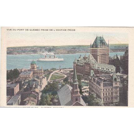 Quebec Port Canada Postcard unused VGC